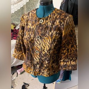 Coldwater Creek light button-up jacket